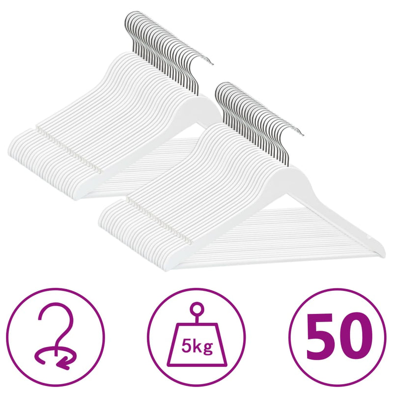 20-Delige Kledinghangerset Anti-Slip Hardhout