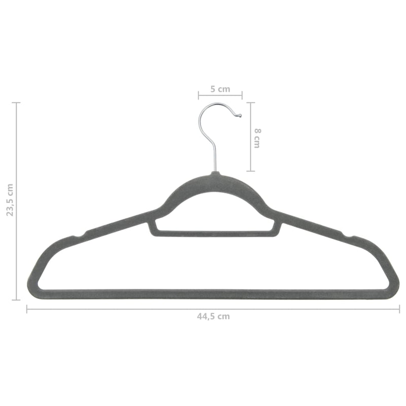 20-Delige Kledinghangerset Anti-Slip Fluweel