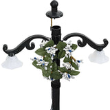 Kerstboom Sneeuwend Met Paraplubasis 75 Cm Pvc Blauw Zwart En Rood