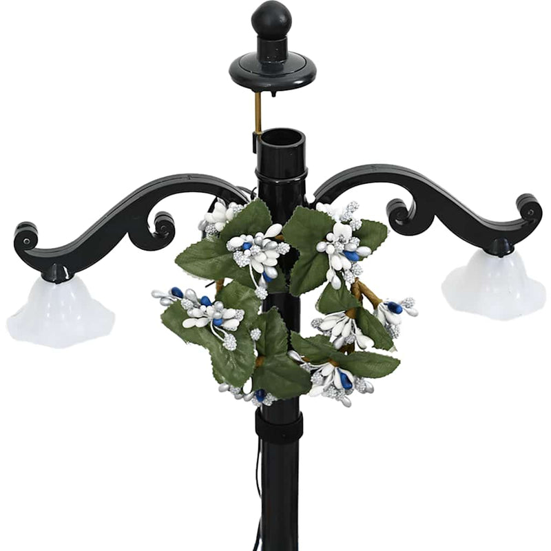 Kerstboom Sneeuwend Met Paraplubasis 75 Cm Pvc Blauw Zwart En Rood