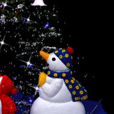 Kerstboom Sneeuwend Met Paraplubasis 75 Cm Pvc Blauw Zwart En Rood