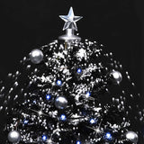 Kerstboom Sneeuwend Met Paraplubasis 75 Cm Pvc Zwart