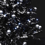 Kerstboom Sneeuwend Met Paraplubasis 75 Cm Pvc Zwart