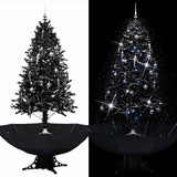 Kerstboom Sneeuwend Met Paraplubasis 75 Cm Pvc Zwart