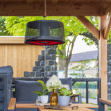 Sunred Heater Moderna Artix Ultra Smart Hangend 2000 W Roségoud Zwart