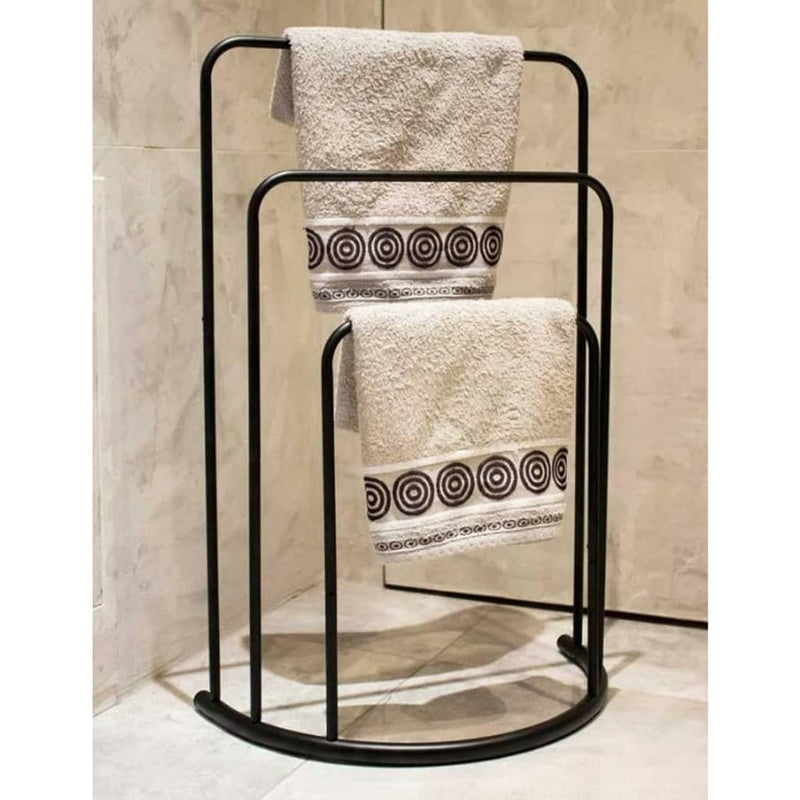 Bathroom Solutions Handdoekenrek Staand 49,5X75 Cm Metaal Zwart Wit