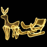 Kerstverlichting Rendier En Slee Met Mesh 432 Led's Warmwit