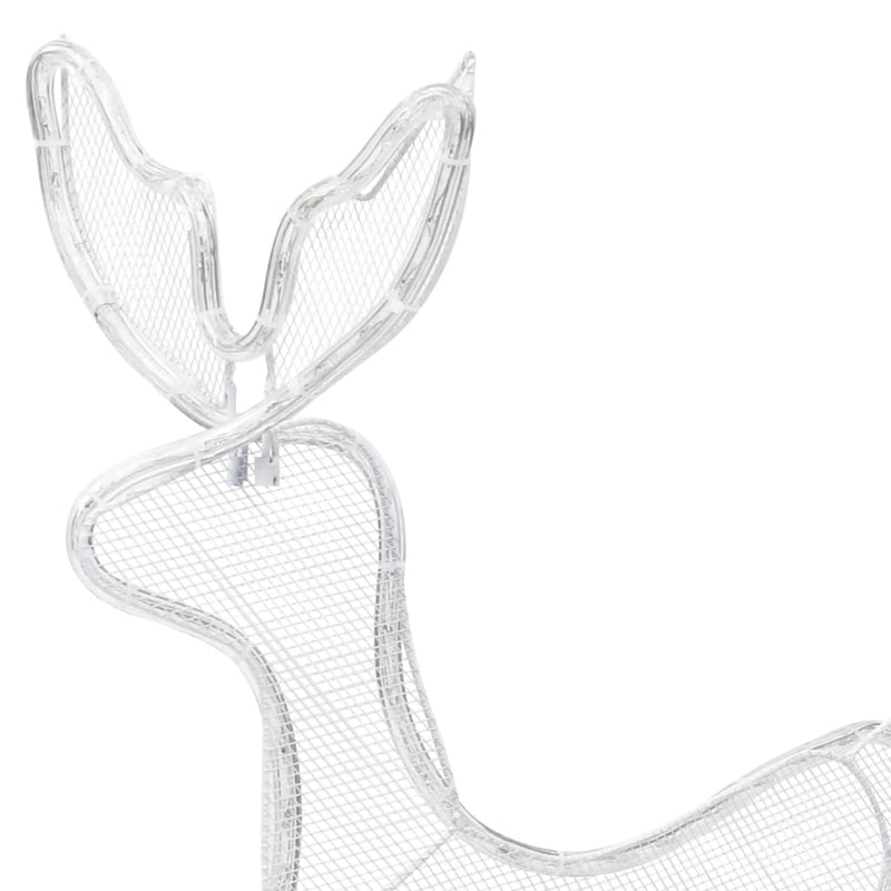 Kerstverlichting 2 Rendieren En Slee Met Mesh 648 Led's Koudwit