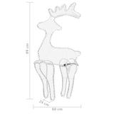 Kerstversiering Rendier Met Mesh 306 Led's 60X24X89 Cm
