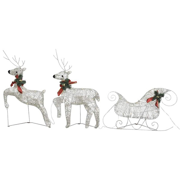 Kerstdecoratie Rendieren En Slee 60 Led's Kleurig