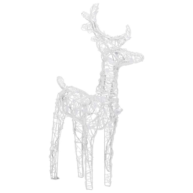 Kerstversiering Rendieren En Slee 160 Led's 130 Cm Acryl Koudwit