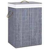 Wasmand Met 2 Vakken 72 L Bamboe