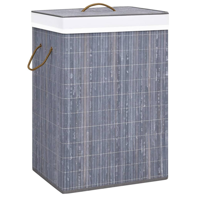 Wasmand Met 2 Vakken 72 L Bamboe