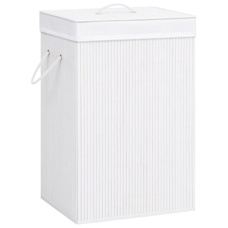 Wasmand Rechthoekig Bamboe Natuurlijk
