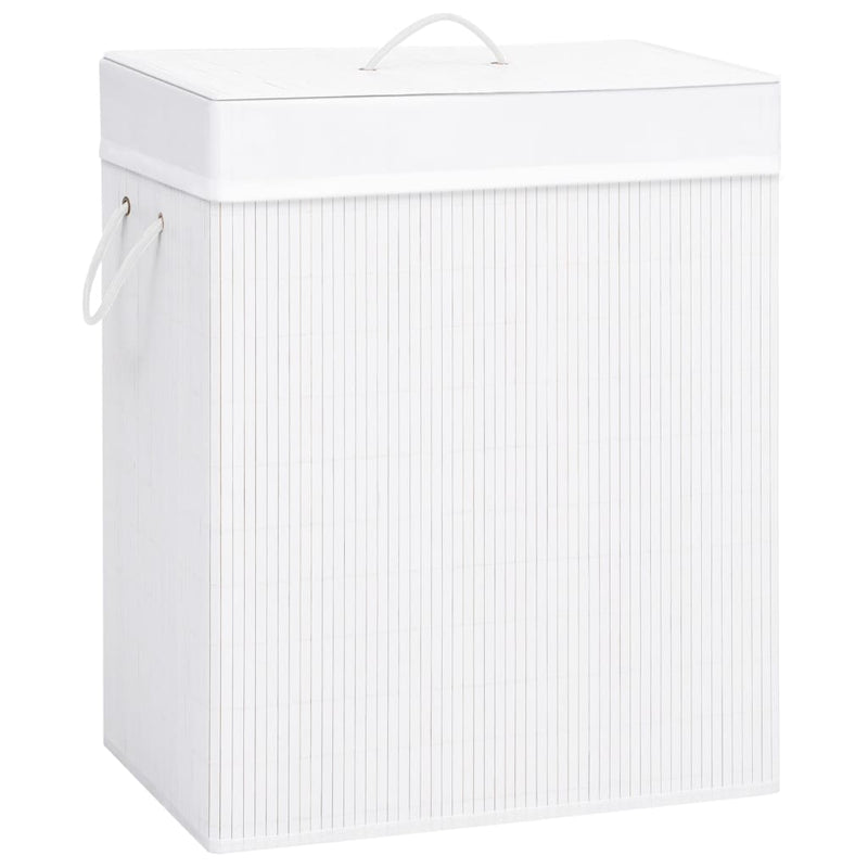 Wasmand Rechthoekig Bamboe Natuurlijk