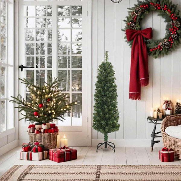 Kunstkerstboom Met Standaard Smal Pvc
