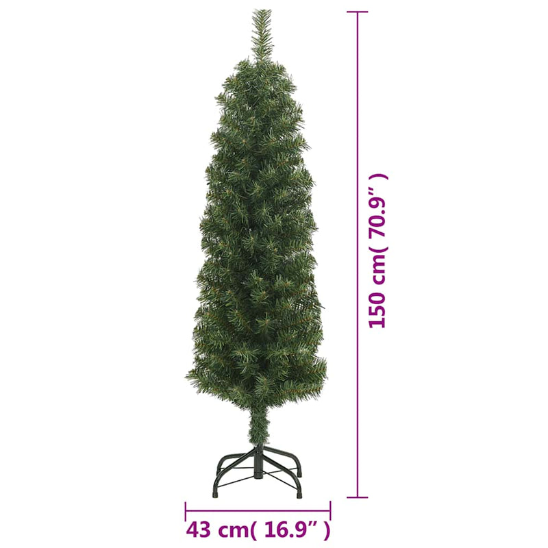 Kunstkerstboom Met Standaard Smal Pvc