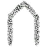 Kerstslinger Met Sneeuw Pvc Groen