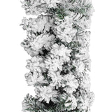 Kerstslinger Met Sneeuw Pvc Groen