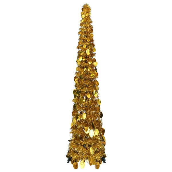 Kunstkerstboom Pop-Up 120 Cm Pet Kleurig Goud