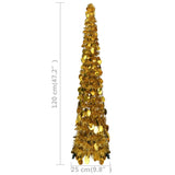 Kunstkerstboom Pop-Up 120 Cm Pet Kleurig Goud