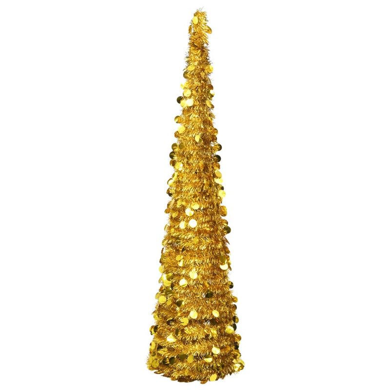 Kunstkerstboom Pop-Up 120 Cm Pet Kleurig Goud