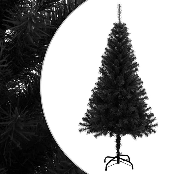 Kunstkerstboom Met Standaard 150 Cm Pvc Zwart