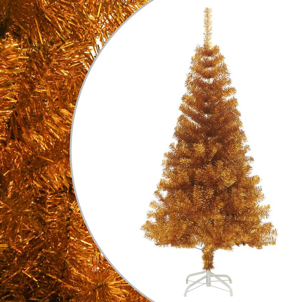 Kunstkerstboom Met Standaard 150 Cm Pet Kleurig Goud