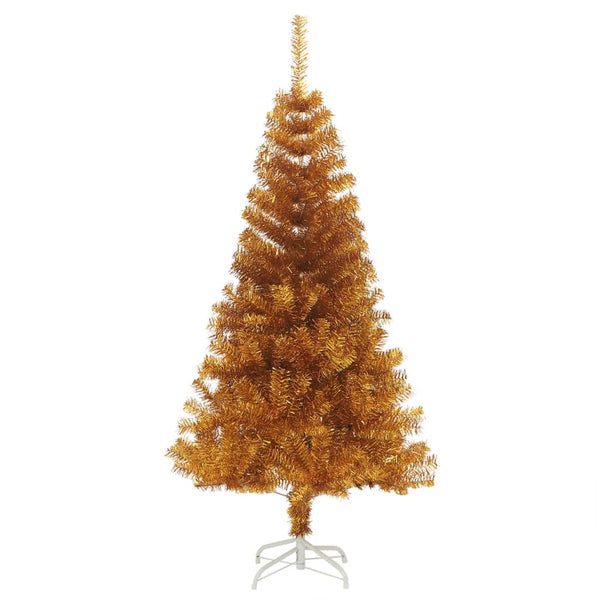 Kunstkerstboom Met Standaard 150 Cm Pet Kleurig Goud