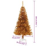 Kunstkerstboom Met Standaard 150 Cm Pet Kleurig Goud