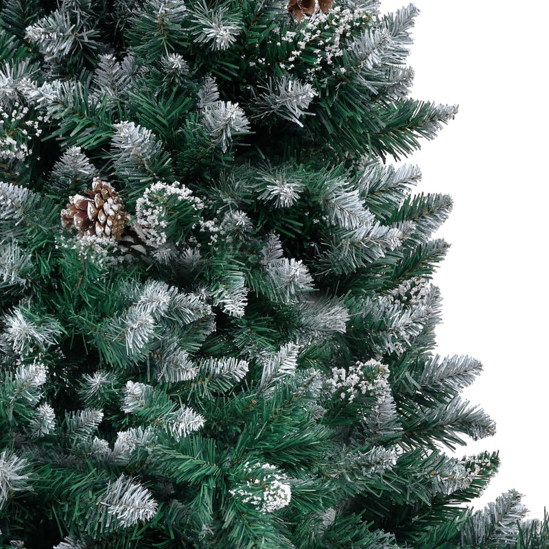 Kunstkerstboom Met Dennenappels En Witte Sneeuw 180 Cm