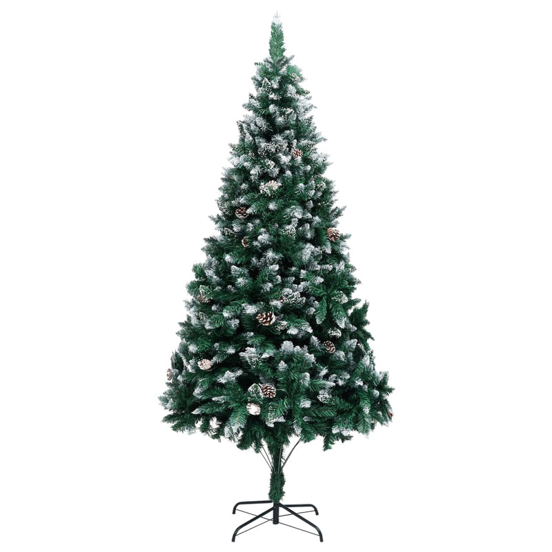 Kunstkerstboom Met Dennenappels En Witte Sneeuw 180 Cm