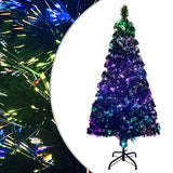 Kunstkerstboom Met Standaard 120 Cm Glasvezel Groen Wit