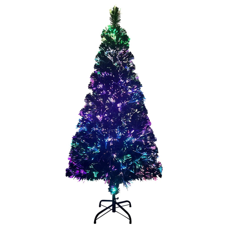 Kunstkerstboom Met Standaard 120 Cm Glasvezel Groen Wit