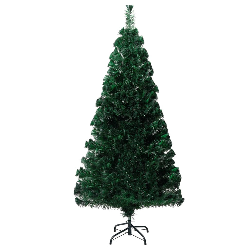 Kunstkerstboom Met Standaard 120 Cm Glasvezel Groen Wit