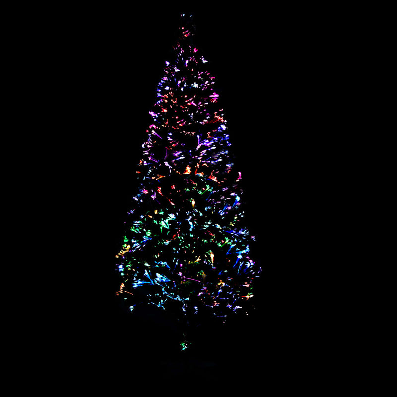 Kunstkerstboom Met Standaard 120 Cm Glasvezel Groen Wit