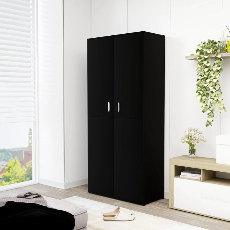Schoenenkast 80X39X178 Cm Bewerkt Hout Kleurig