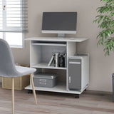Computerbureau 80X50X75 Cm Bewerkt Hout Artisanaal Eikenkleur