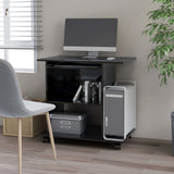 Computerbureau 80X50X75 Cm Bewerkt Hout Artisanaal Eikenkleur