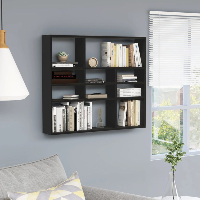 Wandschap 90X16X78 Cm Bewerkt Hout Kleur