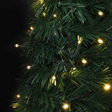Kunstkerstboom Met Verlichting Pop-Up 180 Cm Groen Grijs