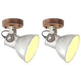 Wand-/Plafondlampen Industrieel 2 St E27 20X25 Cm