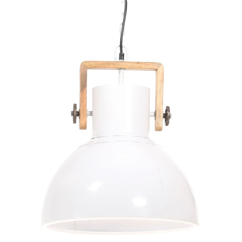 Hanglamp Industrieel Rond 25 W E27 40 Cm Wit