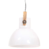 Hanglamp Industrieel Rond 25 W E27 40 Cm Wit