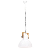 Hanglamp Industrieel Rond 25 W E27 40 Cm Wit