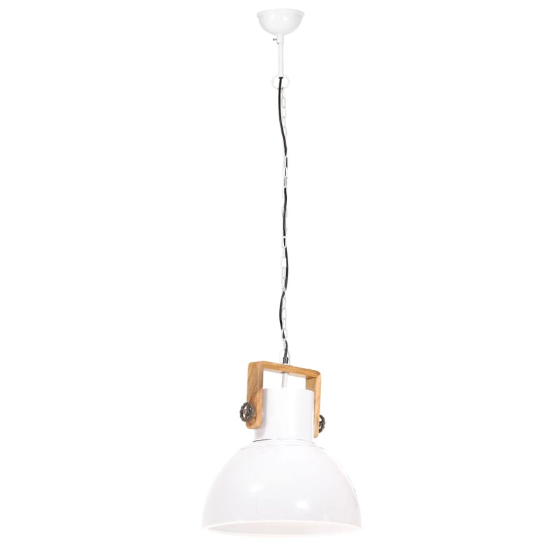 Hanglamp Industrieel Rond 25 W E27 40 Cm Wit