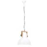 Hanglamp Industrieel Rond 25 W E27 40 Cm Wit