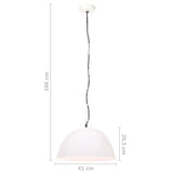 Hanglamp Industrieel Vintage Rond 25 W E27 41 Cm Wit