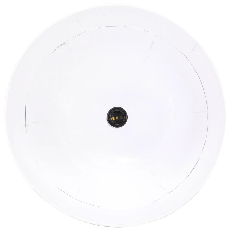 Hanglamp Industrieel Vintage Rond 25 W E27 41 Cm Wit