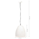 Hanglamp Industrieel Rond 25 W E27 42 Cm Wit
